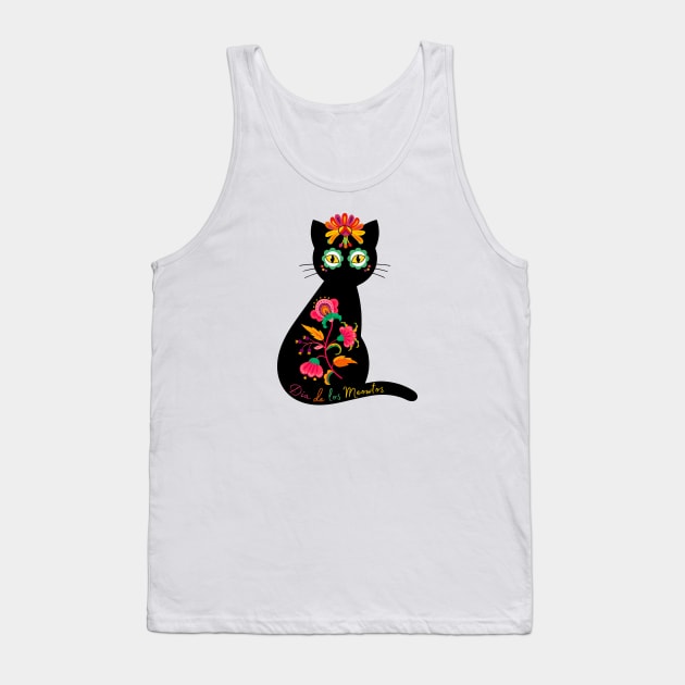 Dia de los Meowtos #3 Tank Top by Mazzlo Shop